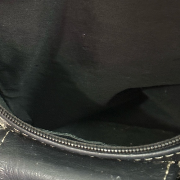 Black Leather Crossbody Bag - Picture 5 of 7